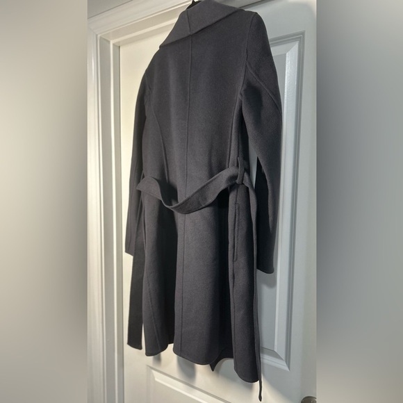 TAHARI Women's Peacoat Wool Blend Lapel Collar Trench Coat-Color Ash - Picture 7 of 7